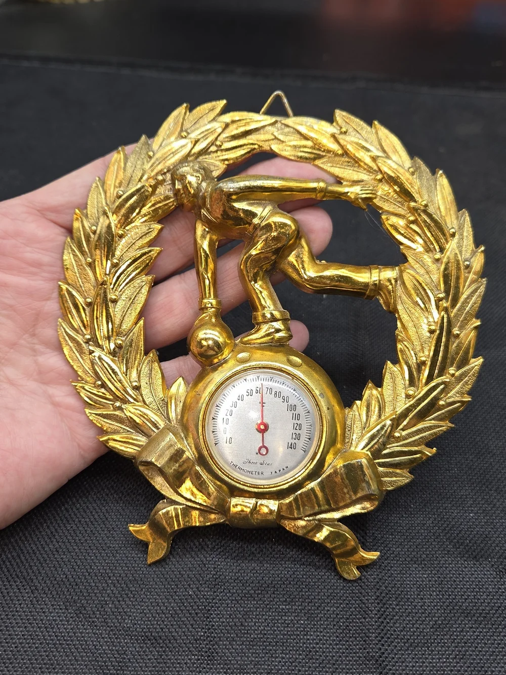 Gold Bowling Wall Thermometer - Decorative Home Wall Decor